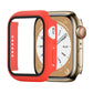 Shockproof PC+Tempered Glass Watch Protective Case, For Apple Watch Series 9 / 8 / 7 41mm, For Apple Watch Series 9 / 8 / 7 45mm