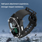 Black diamond watch case with single-row rhinestones and tempered glass for Galaxy Watch5 44mm