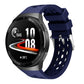Solid Color Round Hole Silicone Watch Band, For Huawei Watch GT 2e