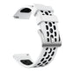 Two-tone silicone watch band, perforated white strap with clasp, for Huawei Watch GT 2e