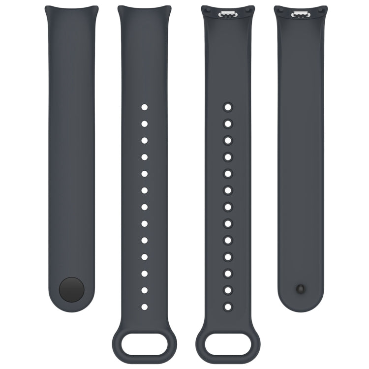Solid Color Stainless Steel Plug Replacement Watch Band, For Xiaomi Mi Band 8