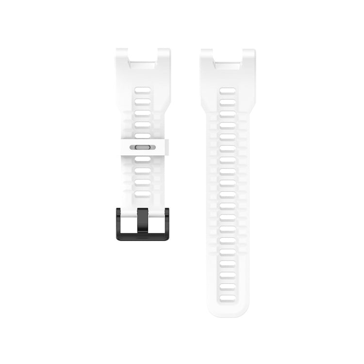 Silicone watch strap with buckle and vented holes, white for Amazfit T-Rex A1918