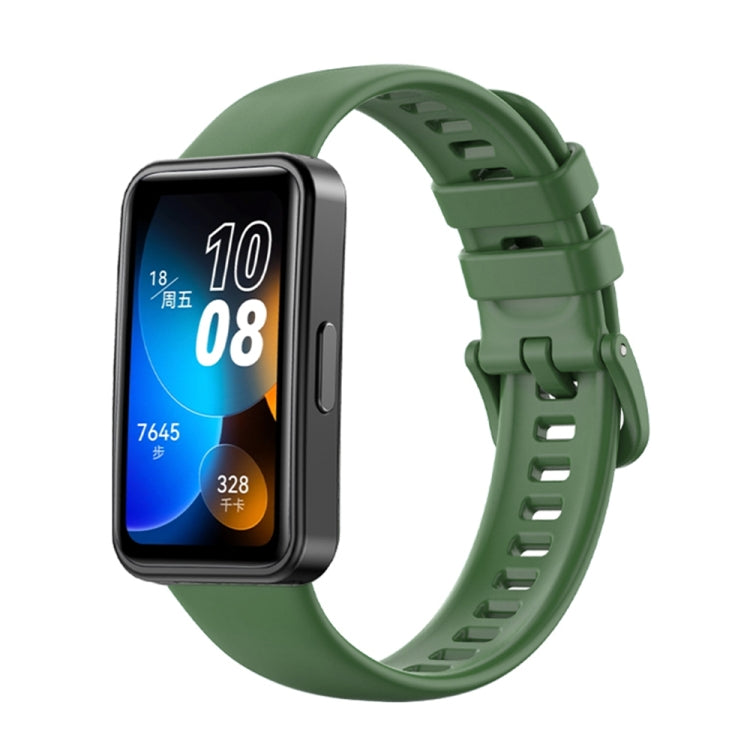 16mm Solid Color Silicone Replacement Watch Band, For Huawei Band 8