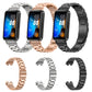 Multi-color metal replacement watch band set with three-strand links for Huawei Band 8