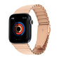Rose gold metal replacement watch band with link bracelet for Apple Watch