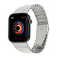 Ocean metal watch band with silver link straps for Apple Watch