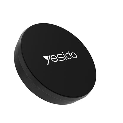 Black round magnetic phone holder plate with Yesido logo