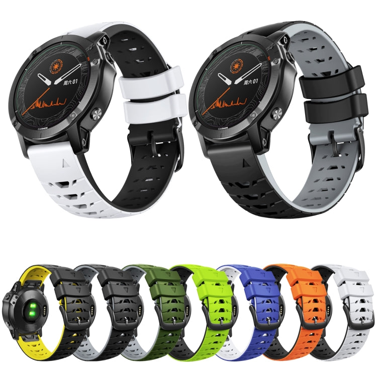 Assorted color 22mm silicone watch bands with quick-release buckles (set shown)