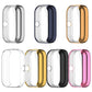 Assorted TPU watch protective cases in clear, black, blue, gold, and pink colors