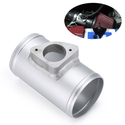 Aluminum intake adapter with square sensor flange and two mounting holes