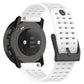 Silicone sport watch band, white perforated strap with clasp, for Suunto 9 Peak Pro/Vertical/Race