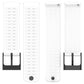 Silicone watch band set, white perforated strap and buckle ends for Suunto 9 Peak Pro/Vertical/Race