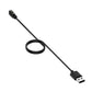 Magnetic charging cable with USB-A plug and magnetic watch connector, black