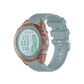 Transparent TPU watch case cover in orange, fitted to a sports smartwatch.