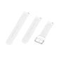 22mm Universal Silver Buckle Silicone Replacement Wrist Strap, L, S