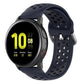 Navy silicone sport wrist strap with perforated holes and metal pin buckle