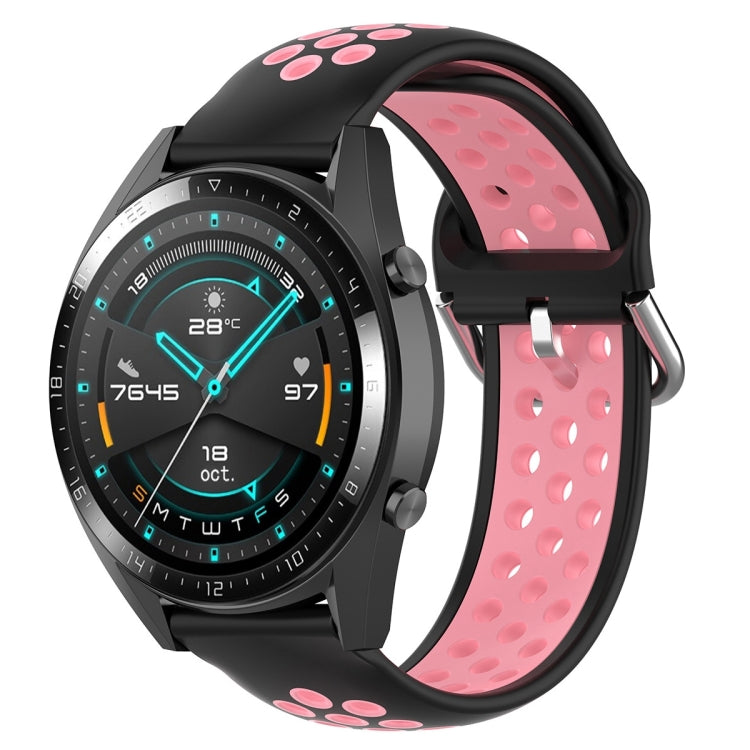 22mm Universal Sports Two Colors Silicone Replacement Strap Watchband