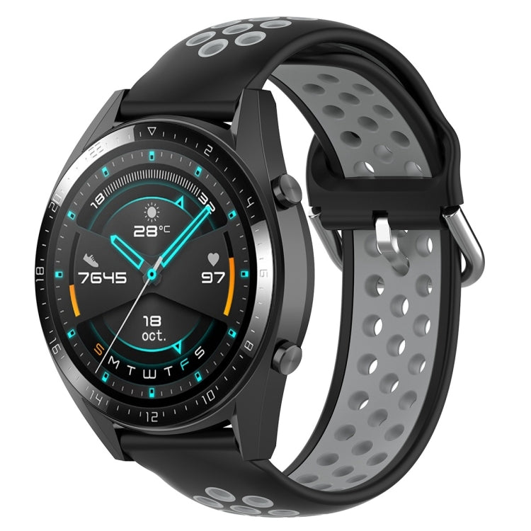 22mm Universal Sports Two Colors Silicone Replacement Strap Watchband