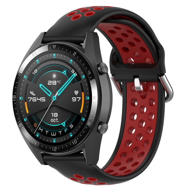 22mm Universal Sports Two Colors Silicone Replacement Strap Watchband