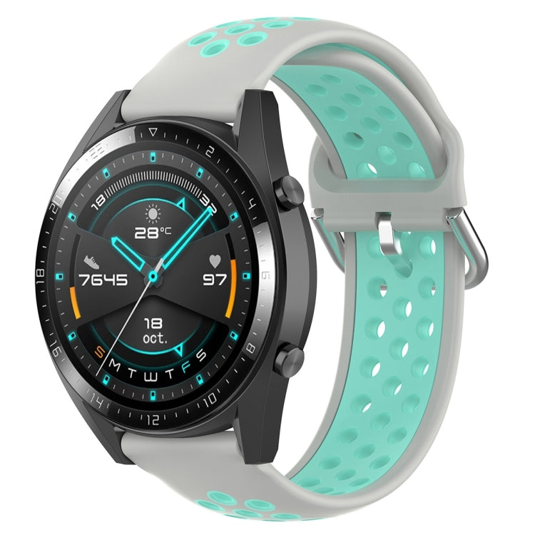 22mm Universal Sports Two Colors Silicone Replacement Strap Watchband