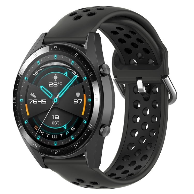 22mm Universal Sports Two Colors Silicone Replacement Strap Watchband