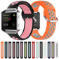Set of silicone replacement watch straps in assorted colors with perforated holes