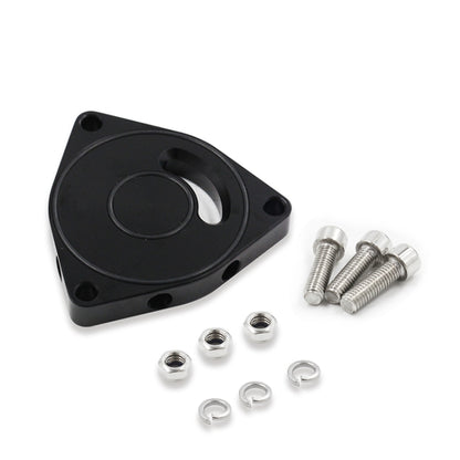 Black turbo blow-off valve plate spacer with screws and washers kit