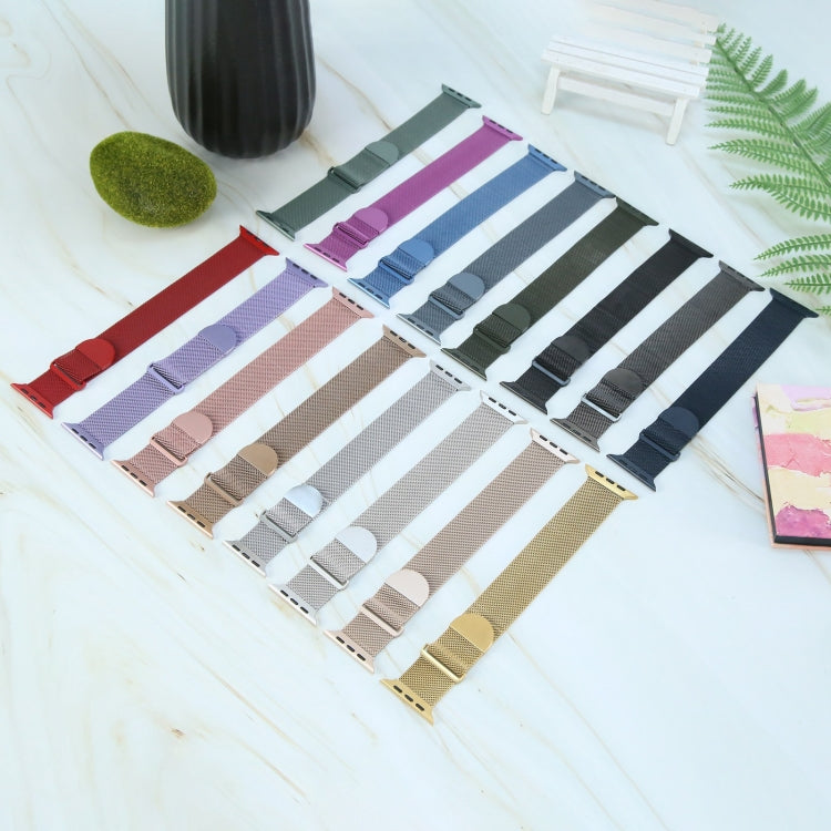 Assorted magnetic Milanese metal watch bands for Apple Watch 38mm with mesh straps