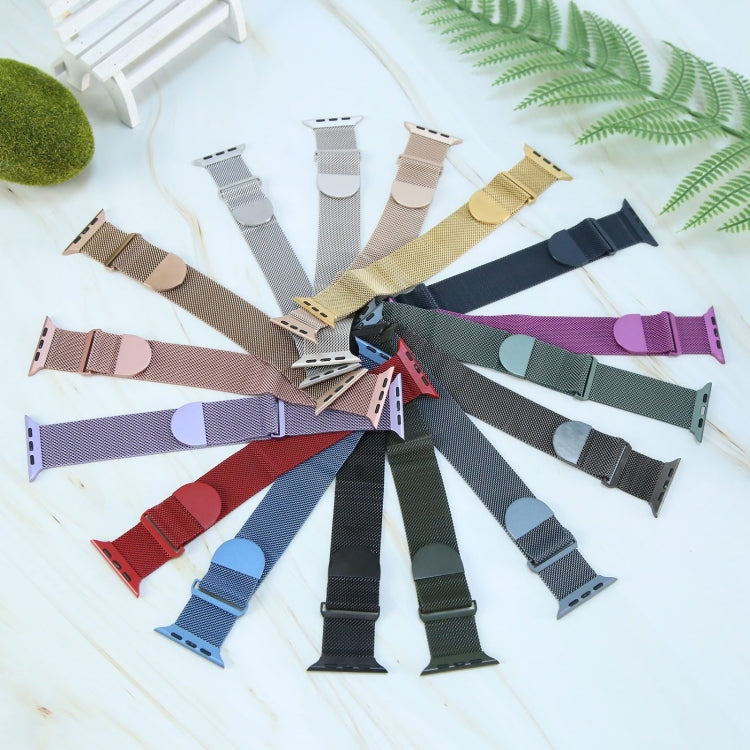 Magnetic Milanese metal watch bands for Apple Watch 38mm in mixed colors, mesh links