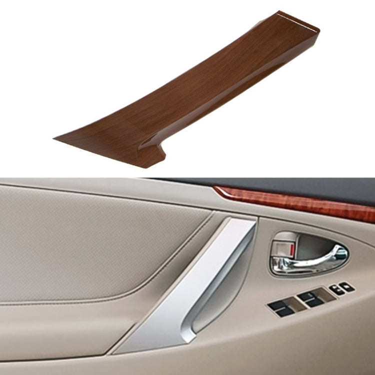 Brown woodgrain inside door handle cover for Toyota Camry, interior door handle trim