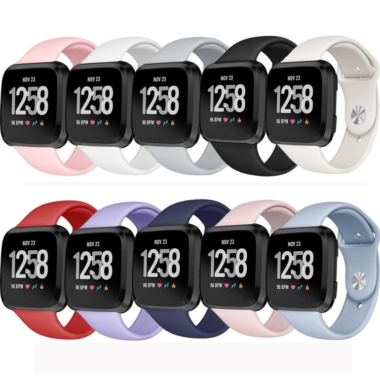Silicone replacement watch straps for Fitbit Versa, size L, assorted colors set