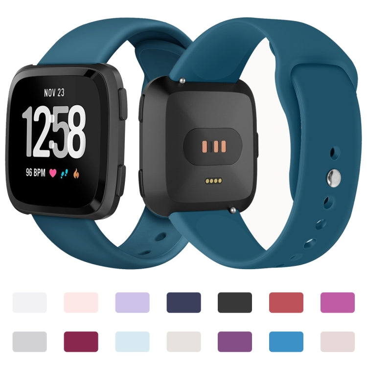 Silicone replacement watch strap for Fitbit Versa, Size L, multiple color options shown