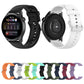 Assorted silicone watch bands with stainless steel buckles in black and white