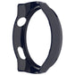 Dark ink blue half-coverage hollow watch protective case, side cutouts