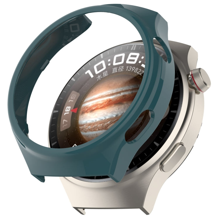 Half-coverage hollow watch protective case with hydrogel film set, pine green