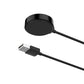 USB-A magnetic charging cable with round puck and slim charging cord