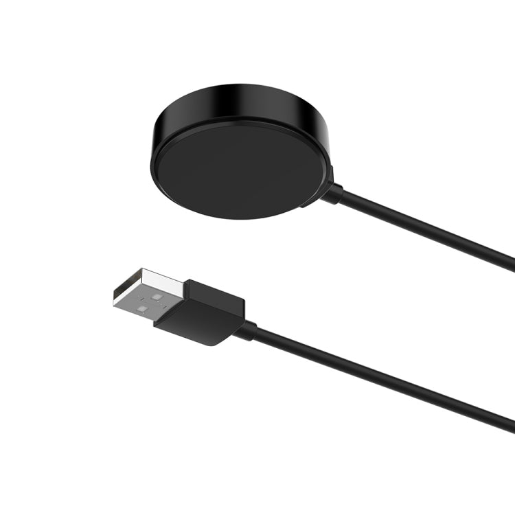 USB-A magnetic charging cable with round puck and slim charging cord