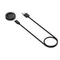 Black charging cable with magnetic dock puck and USB-A connectors