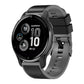 Two-color silicone watch band for Garmin watch, charcoal gray and black