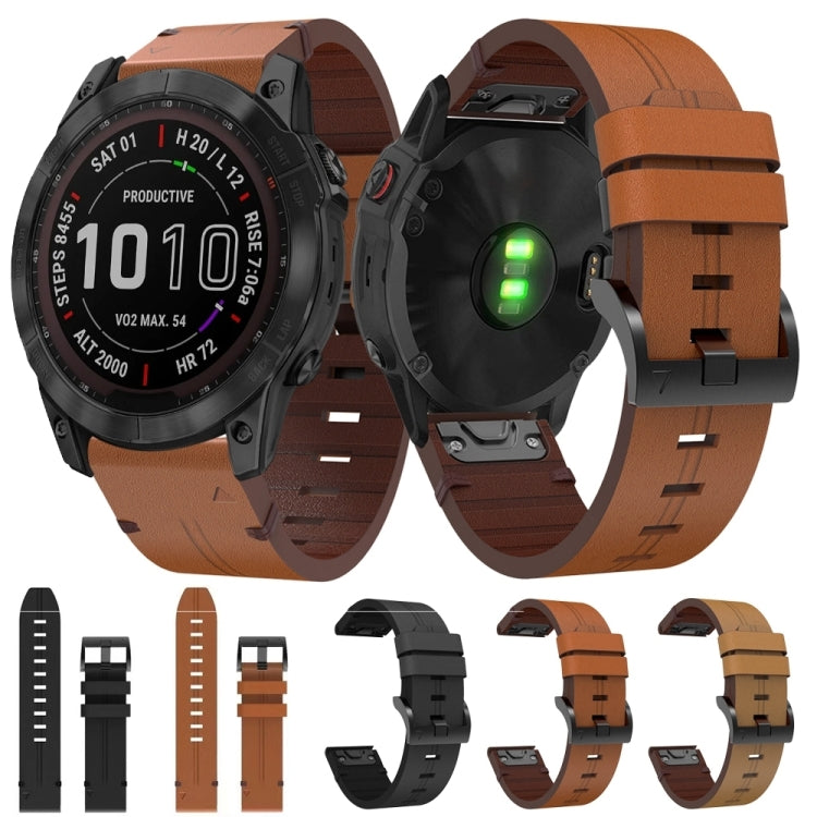 Set of leather watch bands with steel buckle, shown in multiple colors