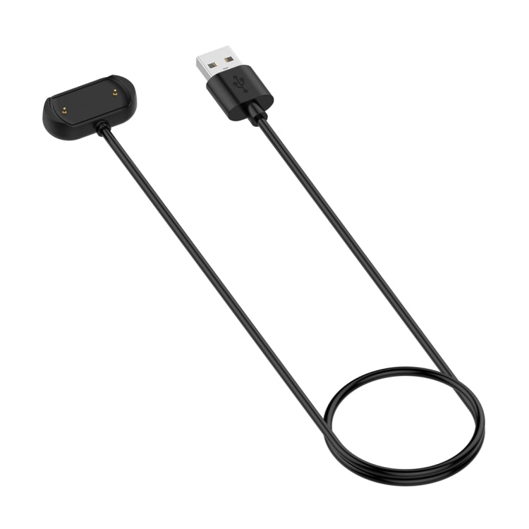 Black magnetic charging cable with USB-A plug and magnetic dock, cable extended