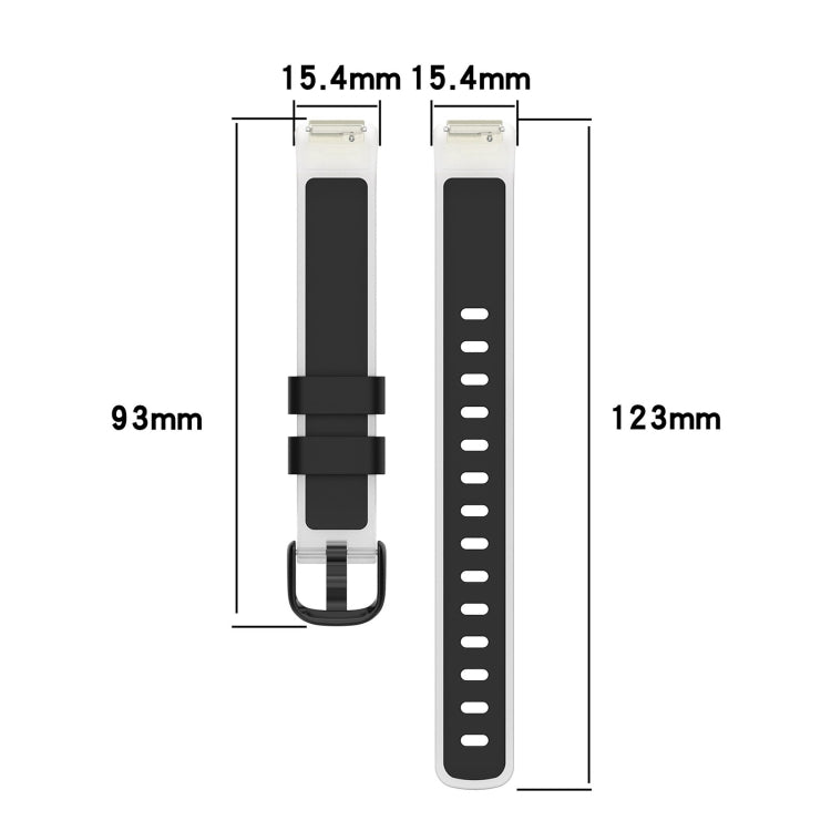 Two Color Transparent Silicone Watch Band, For Fitbit Inspire 3