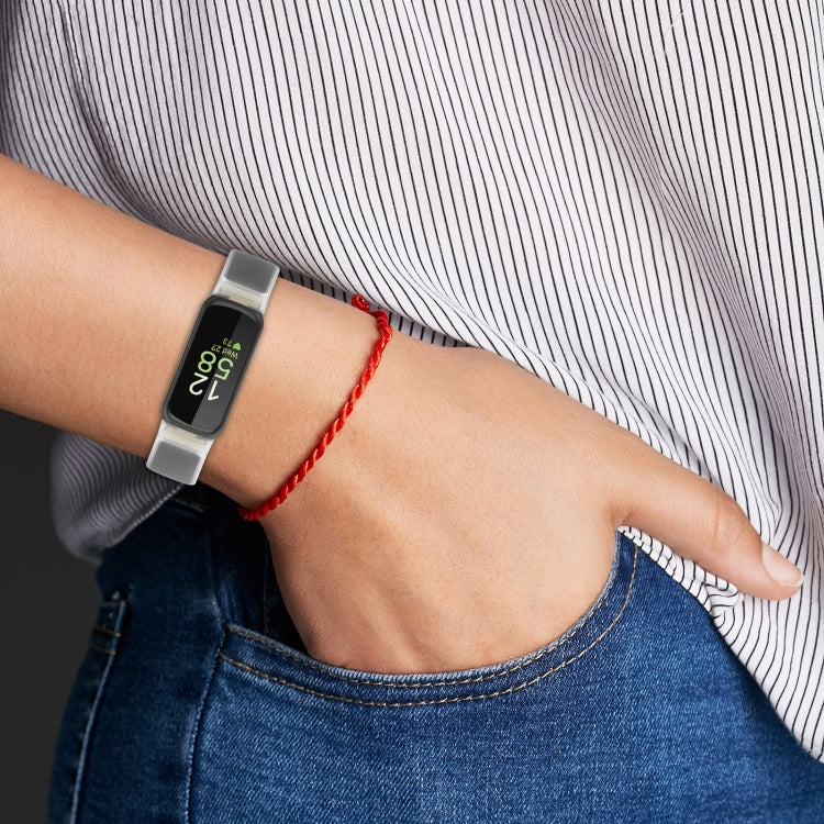 Two Color Transparent Silicone Watch Band, For Fitbit Inspire 3