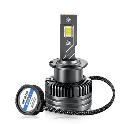 Car LED headlight bulb set with metal housing, LED chip, and cooling fins