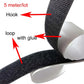 2.5cm Nylon Garment Textile Accessories With Double Sided Adhesive Hook and Loop Fastener, Length: 5m, 2.5cm Wide