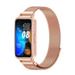 Rose gold magnetic stainless steel watch band with mesh link for Huawei Band 8/9/10