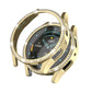 Gold diamond hollow PC watch case with clear protective cover and rhinestone trim