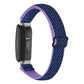 Buckle Wave Braided Nylon Watch Band, For Fitbit Inspire 3