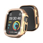Rose gold diamond-studded double-row watch case cover for 49mm Apple Watch Ultra