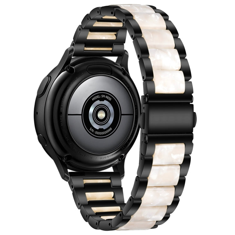 Three Bead Resin Metal Watch Band, For Samsung Galaxy Watch 6 / 6 Classic